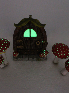 亚马逊新品树脂夜光蘑菇门窗插件