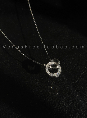 venusfree好运锁住925纯银锆石