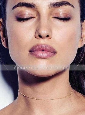 choker欧美锁骨链ins博主同款