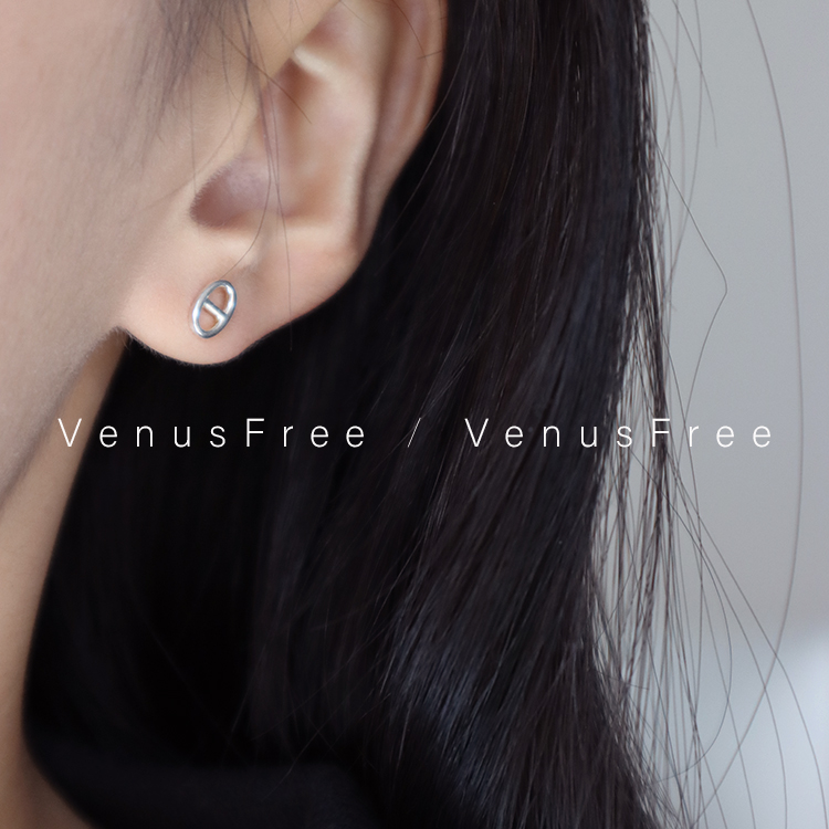 VenusFree经典小猪鼻925纯银耳钉耳环防敏日常养耳朵不用摘极简约-图2