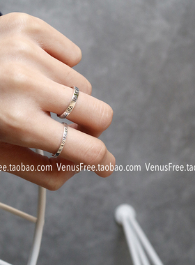 风精致细简约2款韩国戒指Ins