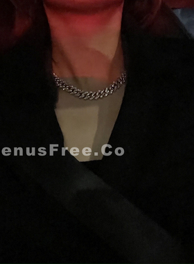 项链闪晕重磅进口古巴满钻长短