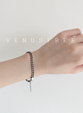 4款宽度选vf复古烧925纯银链条