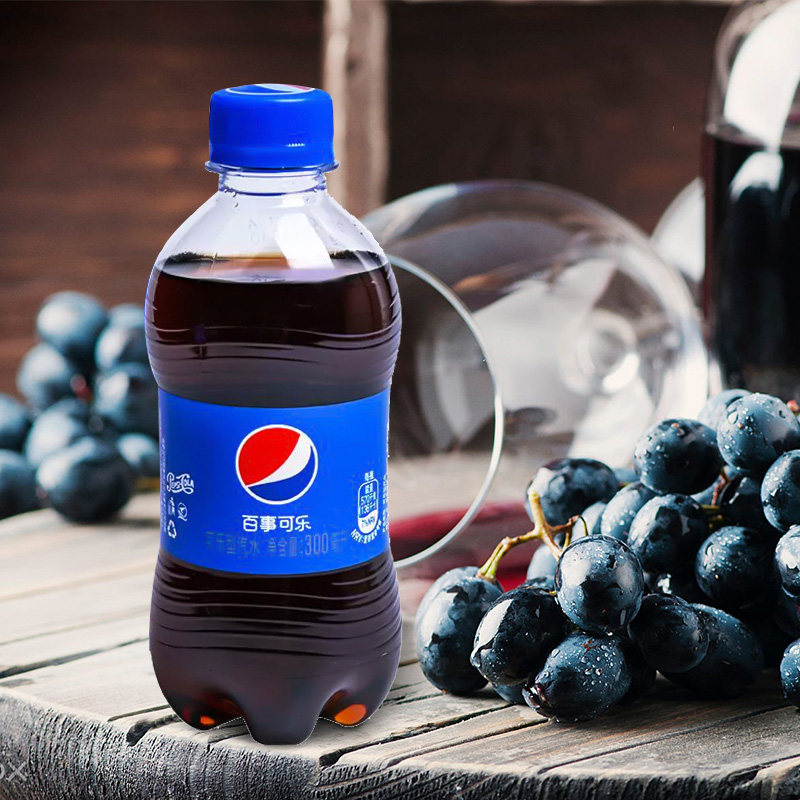 无糖百事可乐300毫升小瓶装80后怀旧老式七喜柠檬汽水美年达饮料