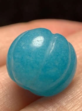 百年老天河石瓜珠14mm 念珠手串配珠配饰单珠散珠老珠子 1645