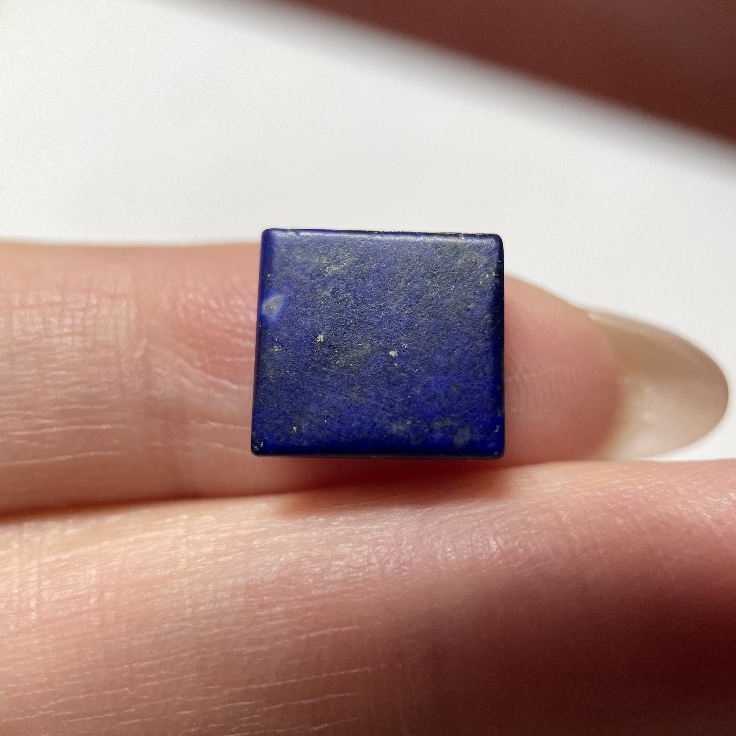 Sasanian Dynasty lapis lazuli animal exquisite seal bead 10mm hand-engraved large wear ring ring surface 1983