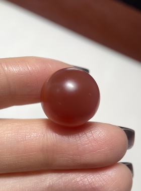 萨珊王朝玛瑙精美动物小印章15.6mm 手工錾刻大磨损念珠卡子 847