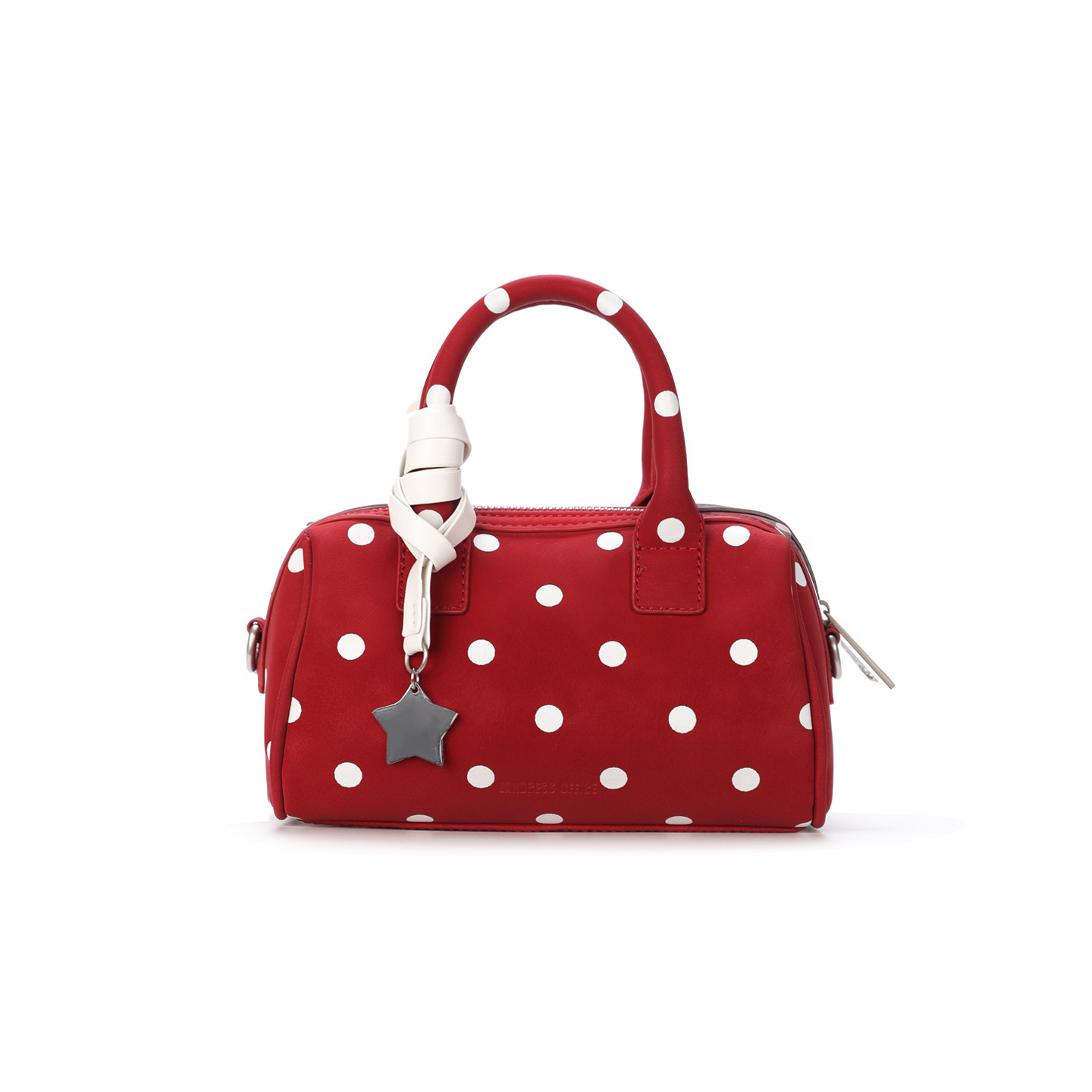简着26SS 原创 帕米尼星星挂饰红色波点波手提士顿包斜挎小包包女,淘宝优惠券,粉丝福利购,淘宝优惠卷