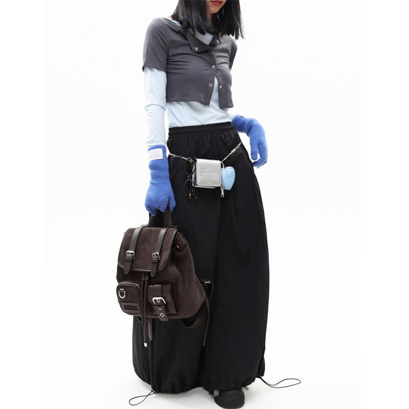 简着 /原创 布朗日记 麂皮绒棕巴恩风美式复古通勤学院双肩包背包,淘宝优惠券,粉丝福利购,淘宝优惠卷