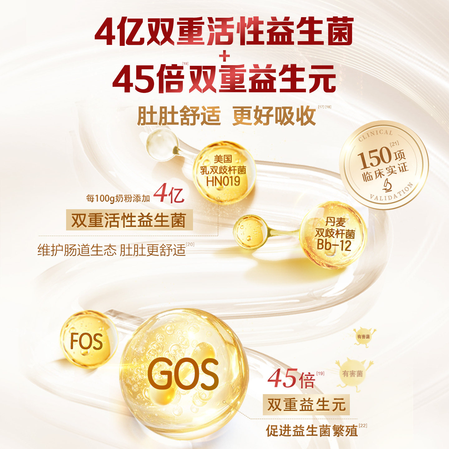 【新客买大送小】伊利金领冠婴儿奶粉珍护1段900g*1罐+280g*2罐