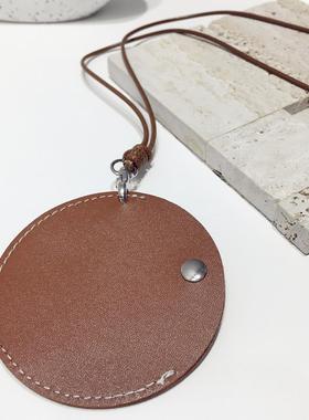 新款PU皮革项链钥匙包皮绳挂包