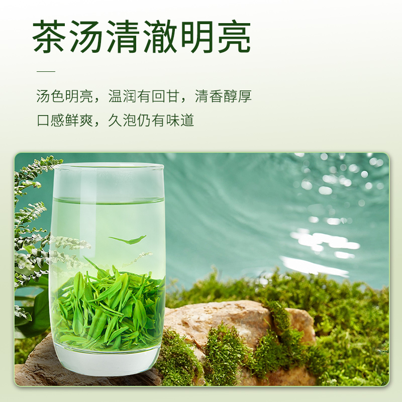 金果新茶2024湖北恩施玉露蒸青高山绿茶针形明前特级150g礼盒