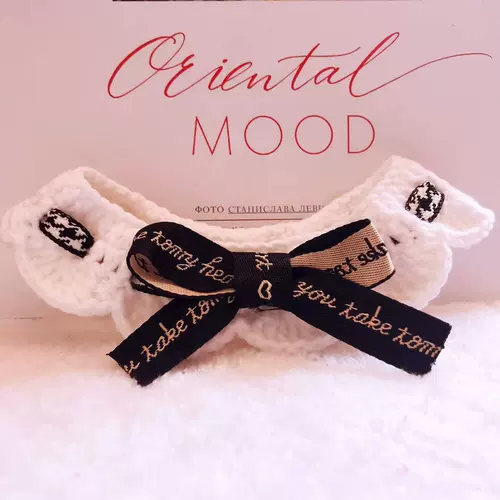 Плетеный чокер, слюнявчик с бантиком для приставной кровати, демисезонный шарф-платок, в стиле Шанель, в западном стиле