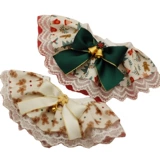 Рождественский слюнявчик, кружевной колокольчик, чокер, красный шарф, нагрудник, кот, домашний питомец