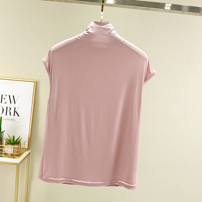 中领背心莫代尔女夏季百搭洋气半高领打底无袖衫t恤内搭上衣春秋,淘宝优惠券,粉丝福利购,淘宝优惠卷