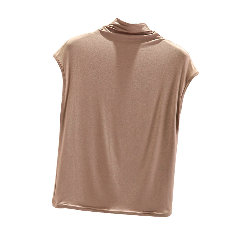 中领背心莫代尔女夏季百搭洋气半高领打底无袖衫t恤内搭上衣春秋,淘宝优惠券,粉丝福利购,淘宝优惠卷