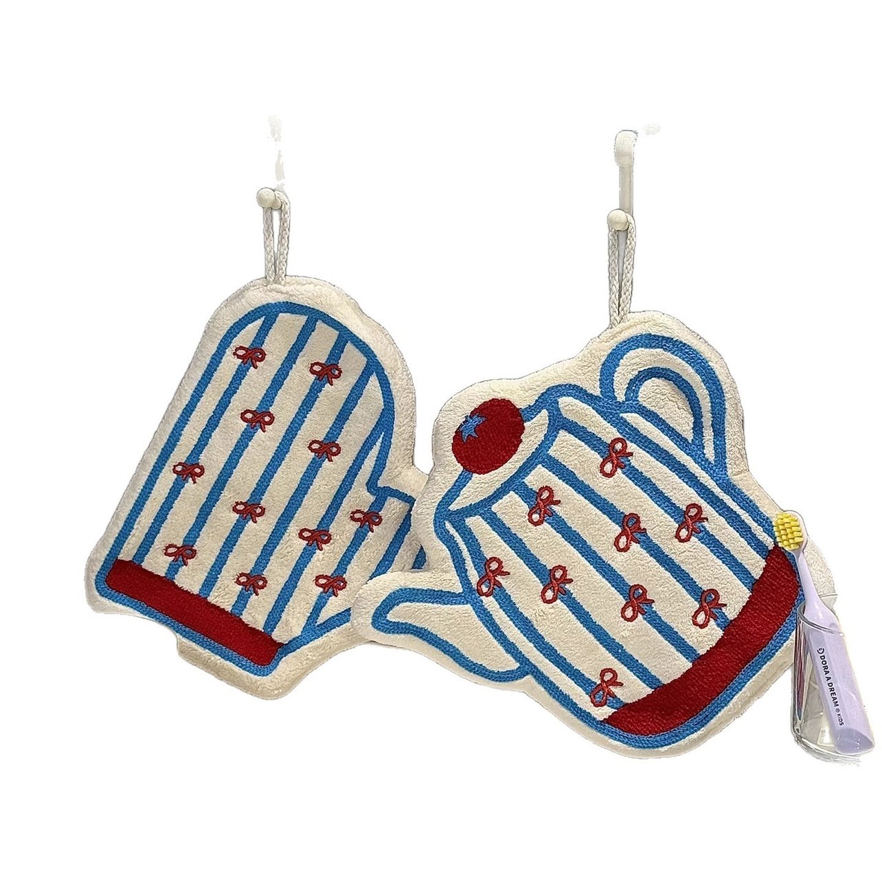 ins风手套水壶擦手巾可爱卡通珊瑚绒挂式厨房卫生吸水小毛巾装饰,淘宝优惠券,粉丝福利购,淘宝优惠卷