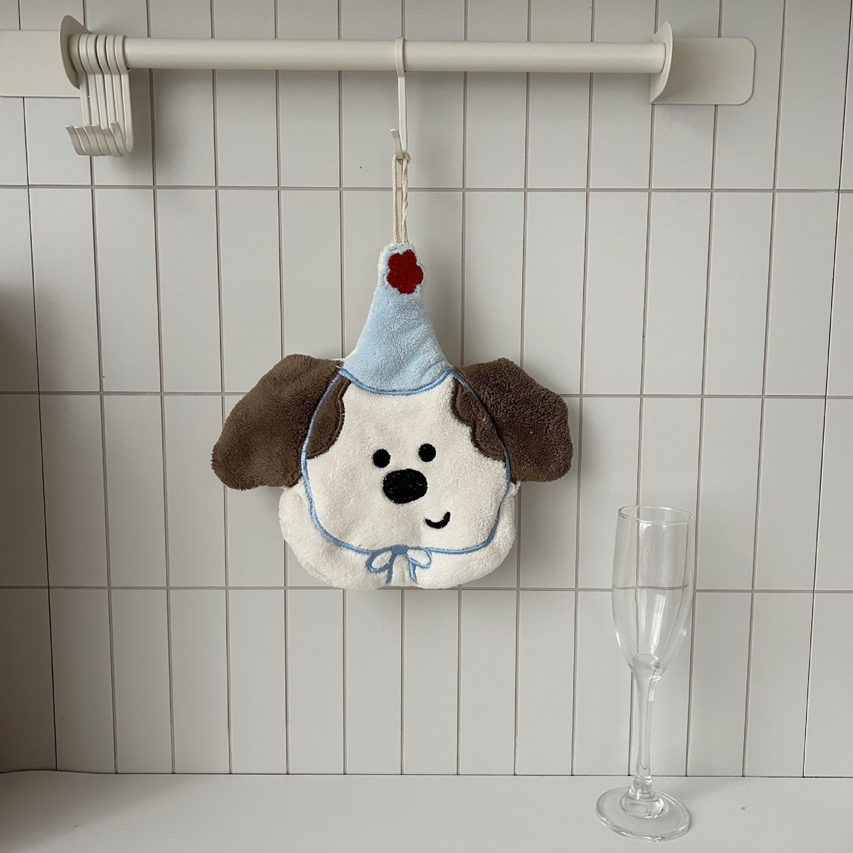 可爱小熊小狗擦手巾珊瑚绒可爱卡通挂式吸水速干加厚擦手手帕抹布,淘宝优惠券,粉丝福利购,淘宝优惠卷