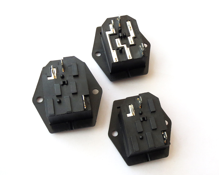 AC电源插座 品字插座带船型开关带灯带保险丝带耳朵 设备电源插座 - 图2