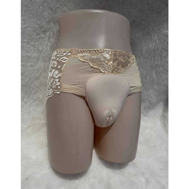 苾美 深沟蕾丝三角 CD变装JJ裤 定型护档裤可隐藏,淘宝优惠券,粉丝福利购,淘宝优惠卷