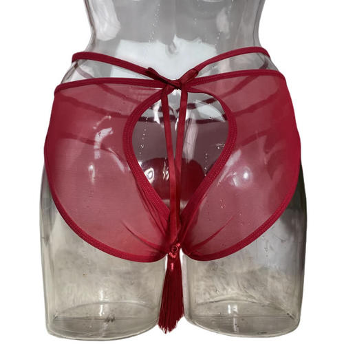 苾美 性感吊缀款 性感内裤CD变装鲍鱼线裤 定形护裆底裤 - 图3