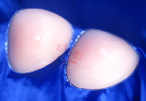 苾美 硅胶假乳房义乳假胸三角形400克分体假乳 - 图2