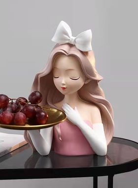 美睫展示女孩打版睫毛摆件礼物