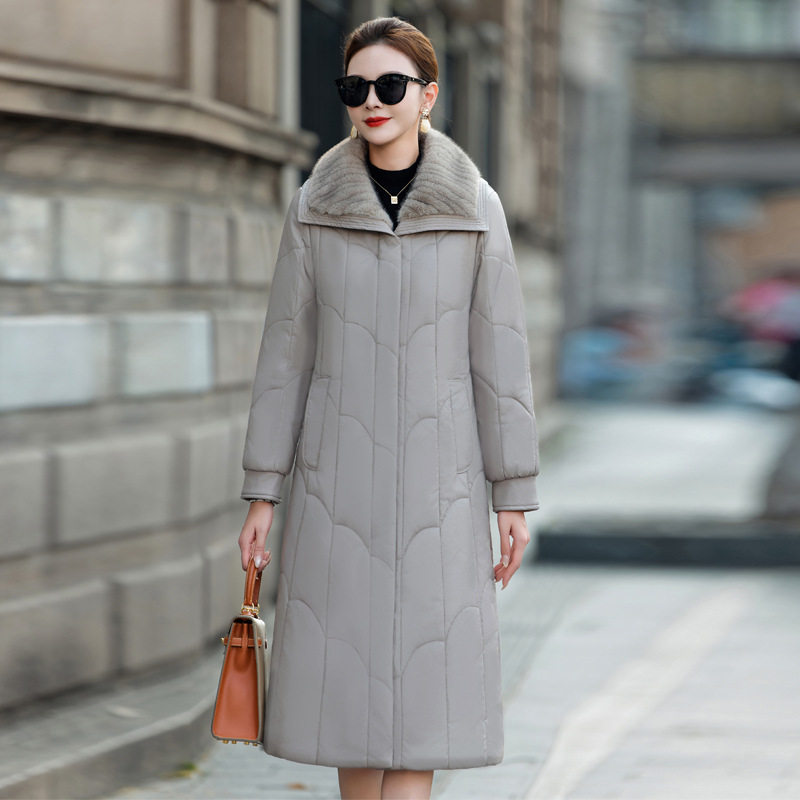 高档大码翻毛领皮衣棉衣服女冬季胖mm过膝新款时尚加厚保暖皮外套,淘宝优惠券,粉丝福利购,淘宝优惠卷