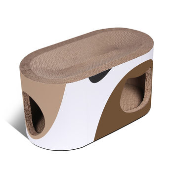 MSBC Master's Choice Corrugated Cat Scratching Board Runway Paw Board Large Cat Nest Tunnel Cat Scratching Pet Toy