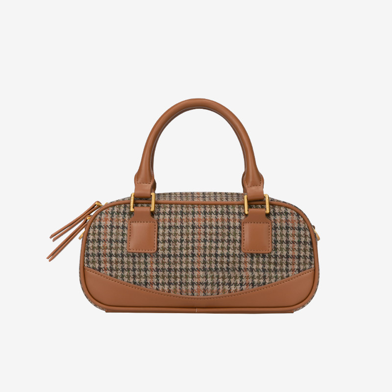 简佰格栗子2023新款小众波士顿包 简佰格女士包袋