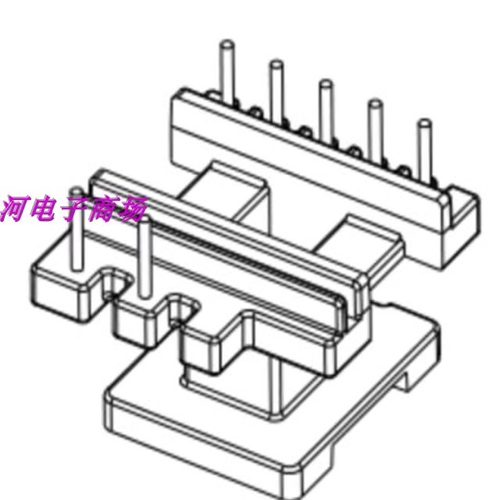 EE22-9变压器磁芯 骨架 电木骨EE22磁芯骨架 - 图0