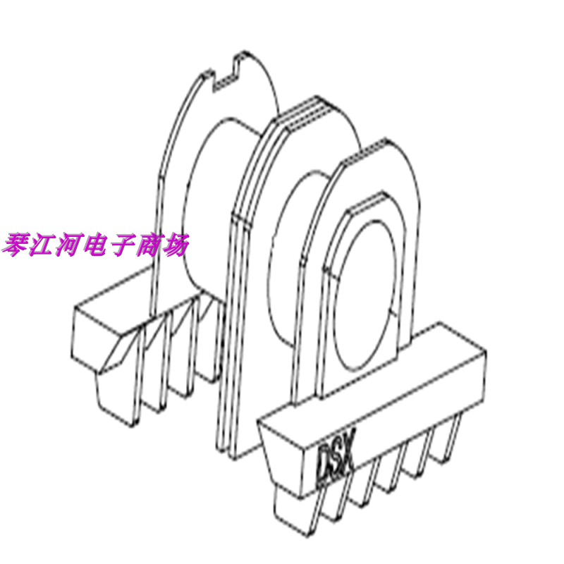 ER39骨架变压器磁芯 ETD39磁芯骨架双槽变压器磁芯骨架-图0