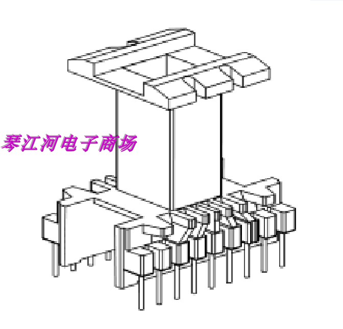 EE4215高频变压器磁芯骨架  电木骨架 - 图0