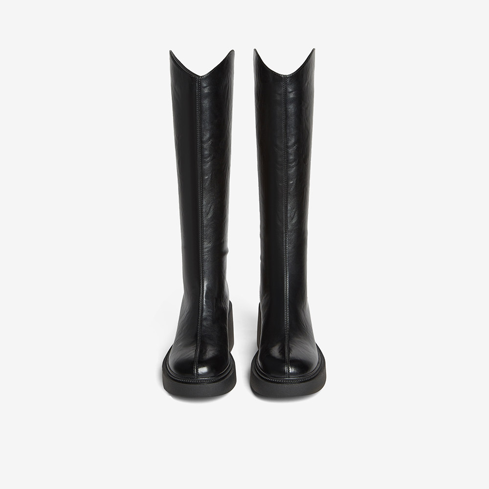 百思图2025冬季新款骑士靴时尚街头潮流通勤粗跟女长靴F3021DG5,淘宝优惠券,粉丝福利购,淘宝优惠卷