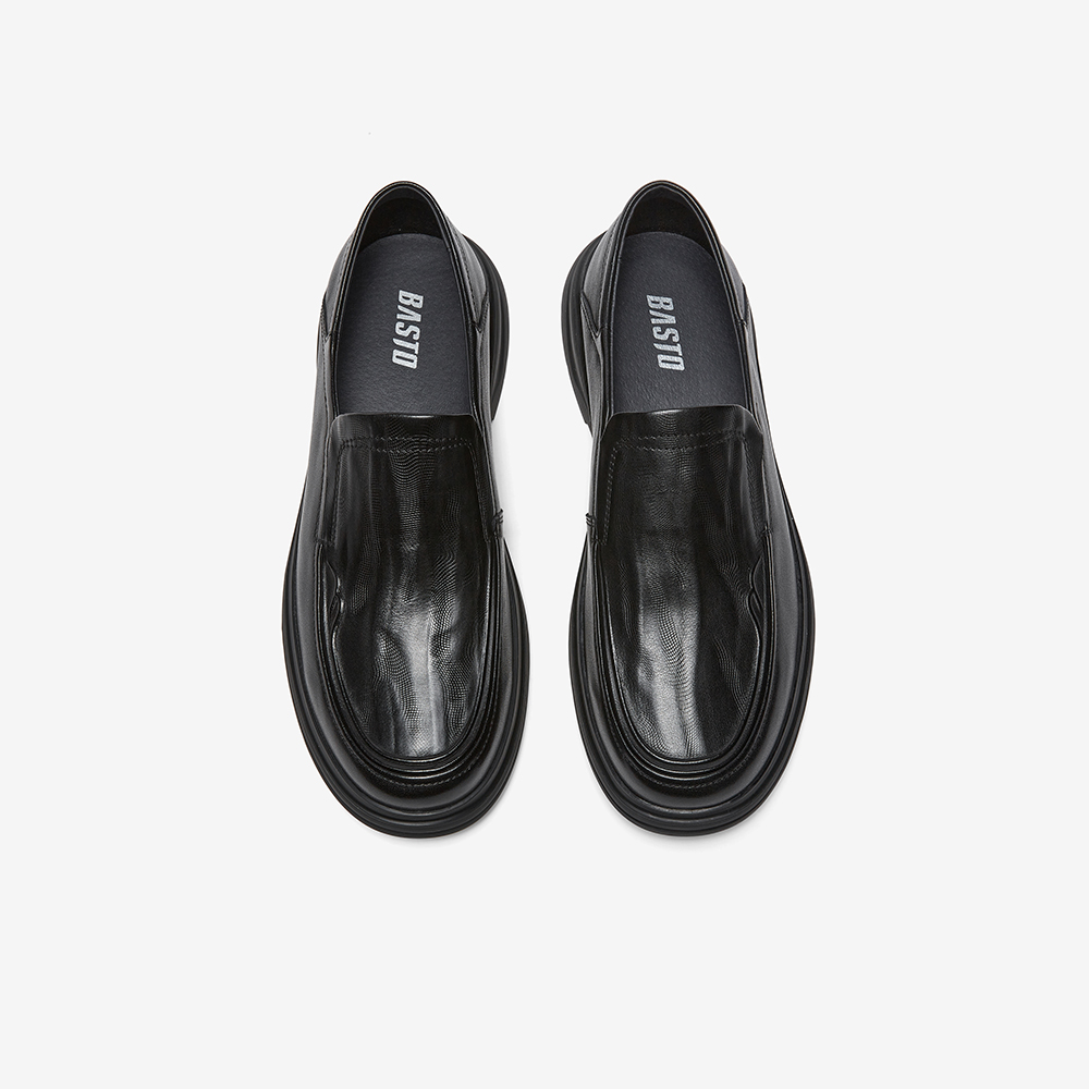 Best Picture 26 Spring Shopping Mall New Slip-On Beanie Loafers Business Men's Casual Leather Shoes 75011AM6