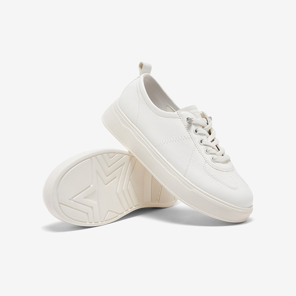 百思图2026春季商场新款舒适松糕厚底小白鞋运动女休闲鞋W6067AM6,淘宝优惠券,粉丝福利购,淘宝优惠卷