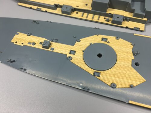 5D模型 川渝模型 1:350 新泽西木甲板 含锚链 CY350003 - 图2