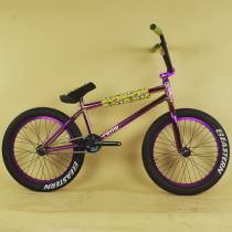 Electroplating Hallucinox BMX Crow BMX20 Inch Small Wheeler Whole Car Ultimate Street Car Flowers Drum Mush to send cartoon protective sleeves