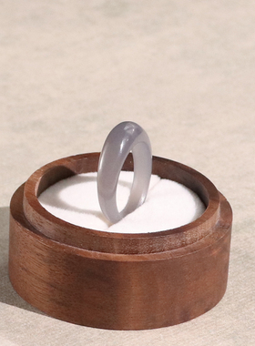 和田玉烟紫馒头戒指冰底带鉴定