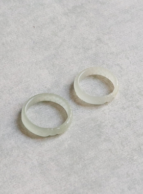 天然和田玉招财鱼戒带证书