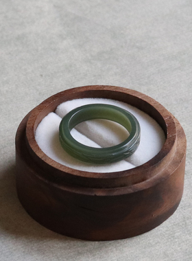 天然和田玉青玉戒指男女款