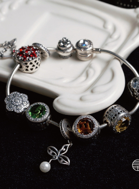 吊坠藏式男女款三千计纯银手链