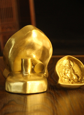 纯黄铜擦擦佛像模具陶土供奉