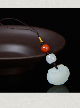 天语龙吟和田玉玉石吊坠