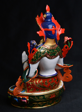 吉祥白度母彩绘精工供奉观音佛像