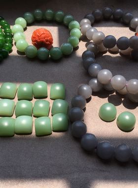 无结构碧玉粉青鸭蛋青碧玉方形