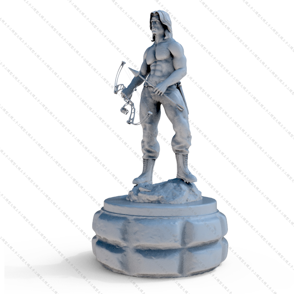 Rambo第一滴血兰博三维模型数据模型STL模型3D打印模型 - 图1