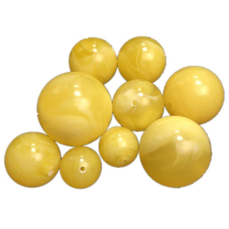 天然二代琥珀蜜蜡鸡油黄漂白花单珠圆珠散珠星月菩提金刚配饰配珠,淘宝优惠券,粉丝福利购,淘宝优惠卷