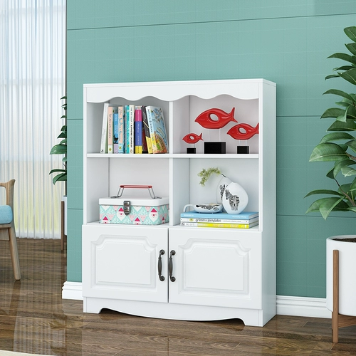 Современная книжная полка, простой книжный шкаф для школьников, система хранения