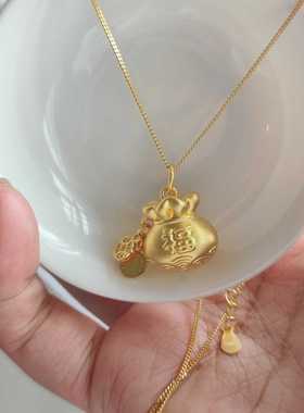 水波纹镀金买3送1国潮项链硬银